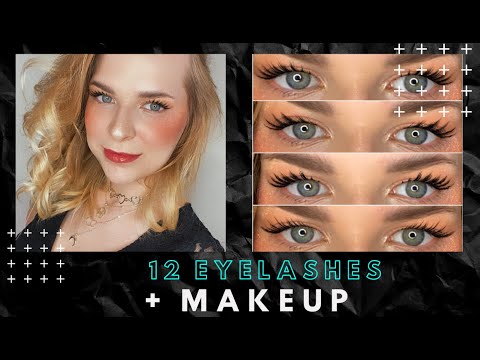 12 Eyelashes pack + basic makeup template filter for Spark Ar & Instagram - YouTube